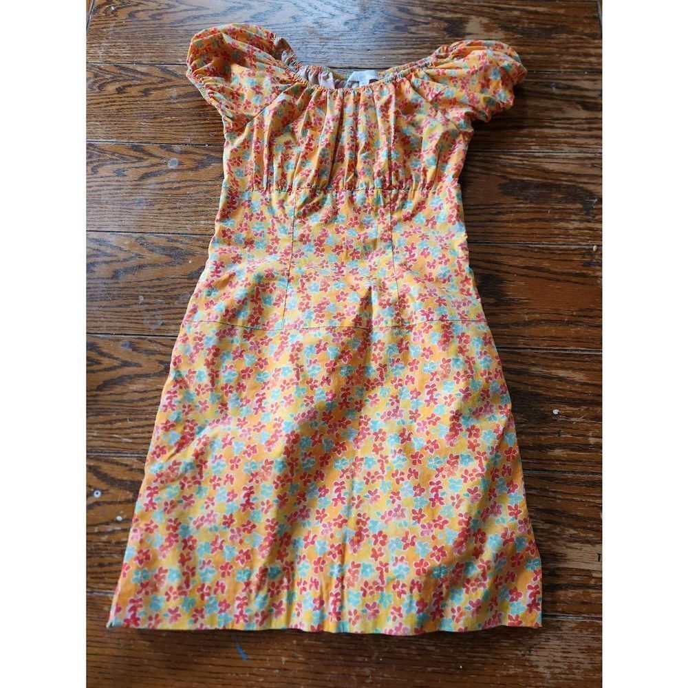 Caroline Constas Orange Calla Mini Dress, Sz XS - Picture 2 of 6